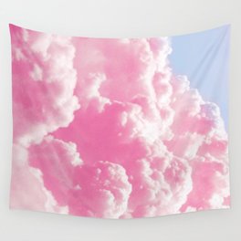 Retro cotton candy clouds Wall Tapestry