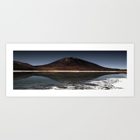 Mountain of the lake Art Print