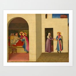 The Healing of Palladia by Saint Cosmas and Saint Damian, 1438-1440 by Fra Angelico Art Print