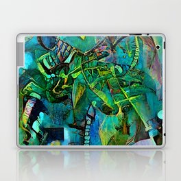 Abstract Green Composition Laptop Skin
