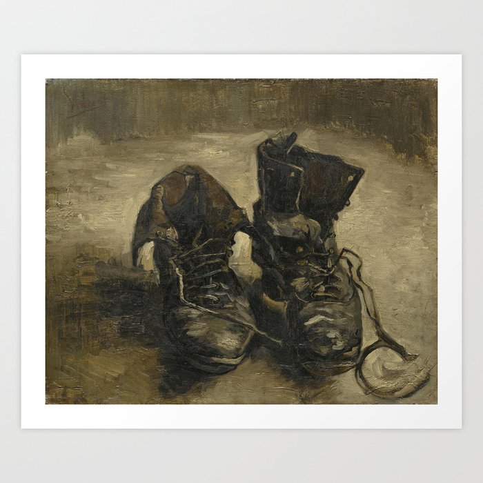 Vincent van Gogh Boots Print by Chaos Gallery | Society6