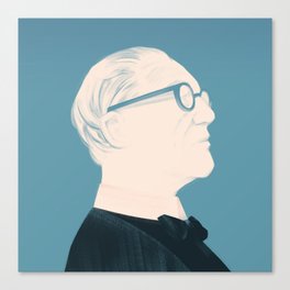 Architect Portraits: Le Corbusier  Canvas Print