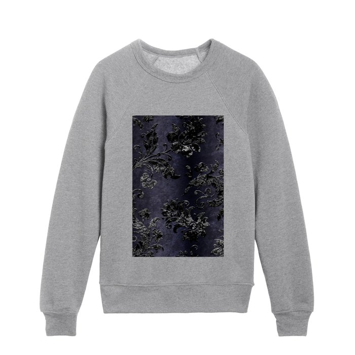 Embossed Black Velvet 05 Kids Crewneck