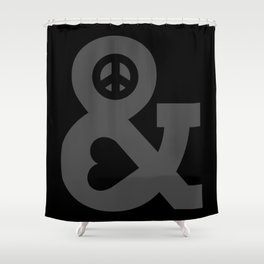 Peace and Love Shower Curtain