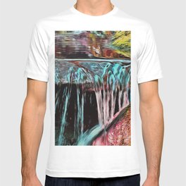 Peaceful Forest Waterfall T-shirt