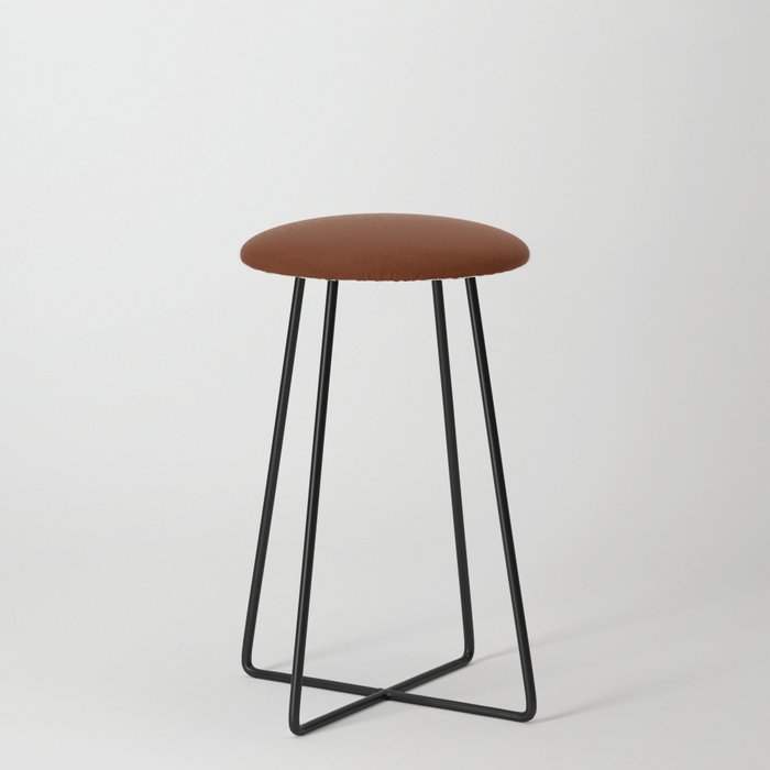 Rough Pigtoe Pearly Mussel Brown Counter Stool