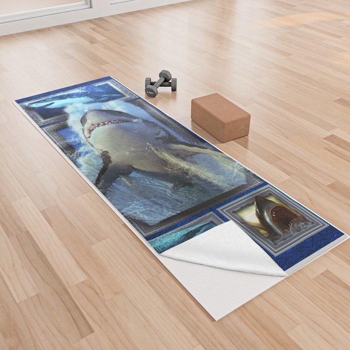 Shark 3D Yoga Towel