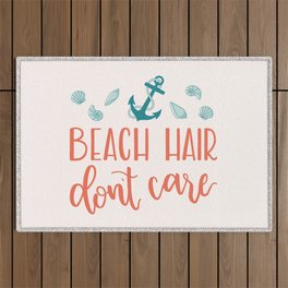 Beach Hair Don't Care Outdoor Rug