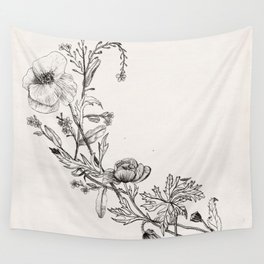 WILDFLOWERS Wall Tapestry