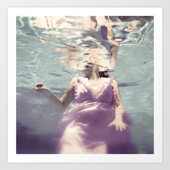Dive in Violet Art Print
