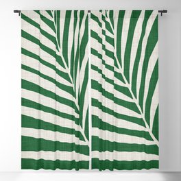 Minimalist Palm Leaf Blackout Curtain