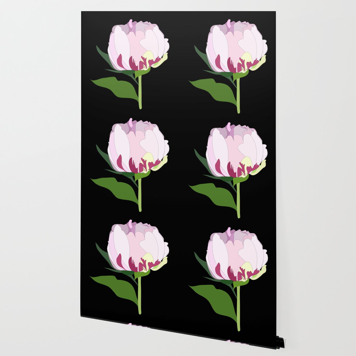 Pink Peony Closed Flower On Black Background Wallpaper By Orangerinka Society6 Support us by sharing the content, upvoting wallpapers on the page or sending your own. society6