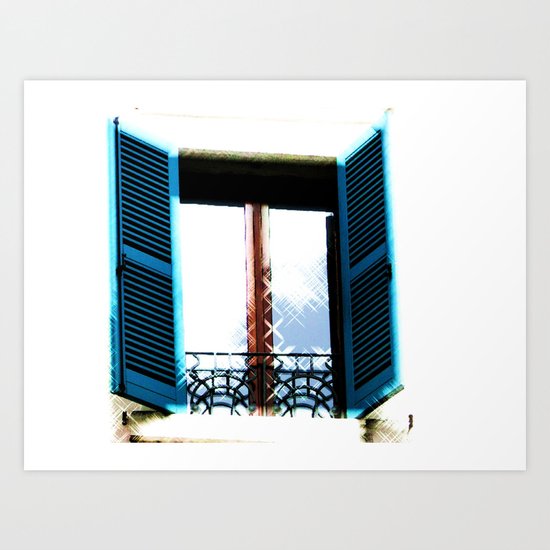 Window to the Present Art Print