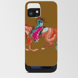 Cowgirl on Horse Art Rodeo Queen Western Art  iPhone Card Case