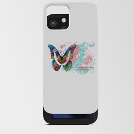 Spreading Your Wings - Colorful Butterfly Wings Art iPhone Card Case