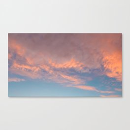 Pinky clouds sunset sky Australia Canvas Print