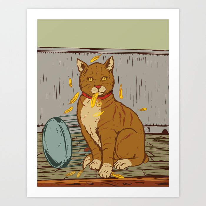 The Cat That Ate The Canary Art Print By Thomcat23 Society6
