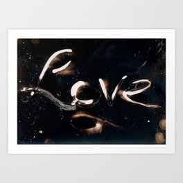 Love Chemigram Art Print