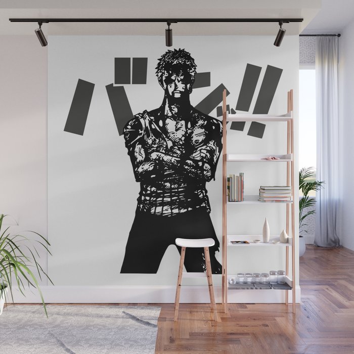 Awesome wall mural. Anime. Black and white.  Wall art wallpaper, Mural wall  art, Anime wall art
