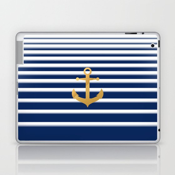 Gold Anchor Laptop & iPad Skin