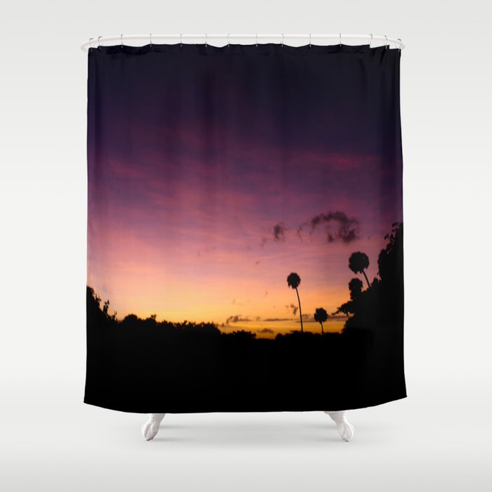 Beautiful Multi Colored Sunset Shower Curtain