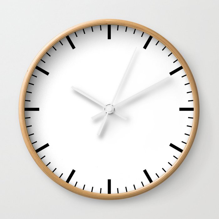 Simple clock (lines, no numbers) Wall Clock by Punkt + Line → Plan