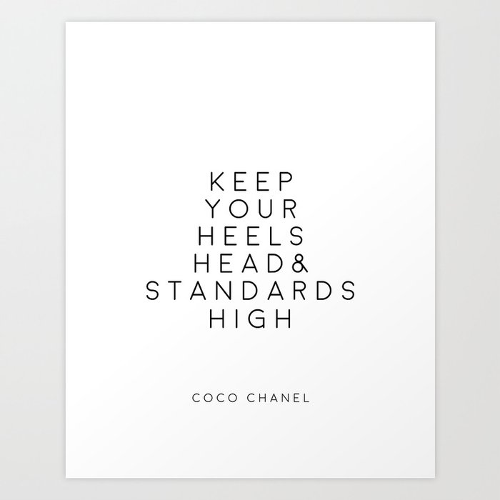 Coco Chanel Fashion Illustration Fashion Art Print Chanel 