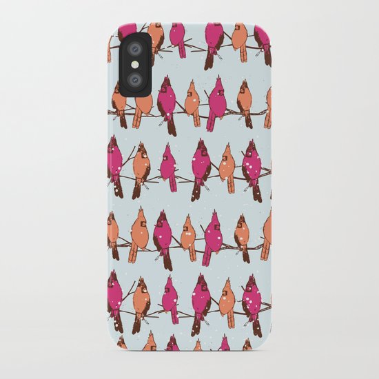 Cardinal Party Line iPhone Case