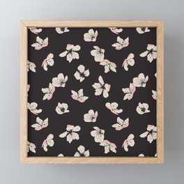 Blossom floral pattern Framed Mini Art Print