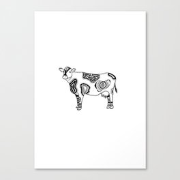 Tattoo Cow Canvas Print