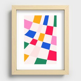 POP CHECKERS 02 Recessed Framed Print