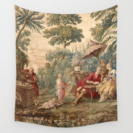 Antique 18th Century Chinoiserie Aubusson Tapestry Francois Boucher Wall Tapestry