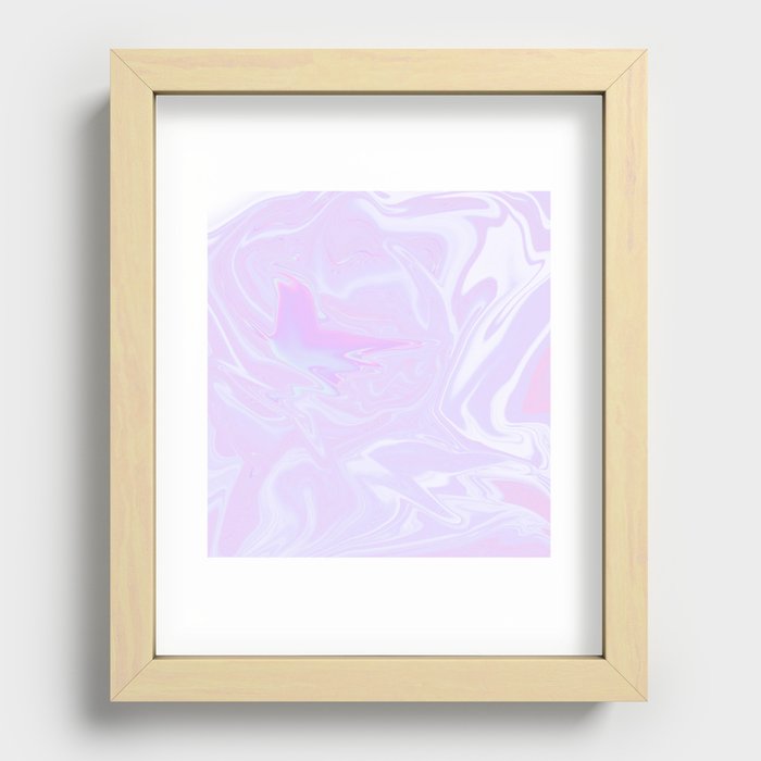 iridescent pattern Recessed Framed Print