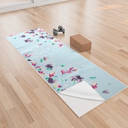 Delphinium bushes Yoga Towel