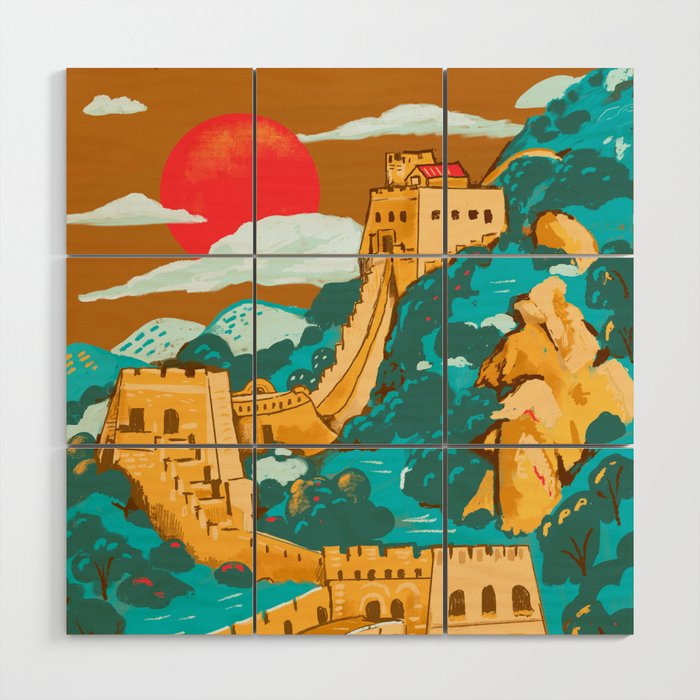 Great Wall of China by Cindy Rose Studio Wood Wall Art