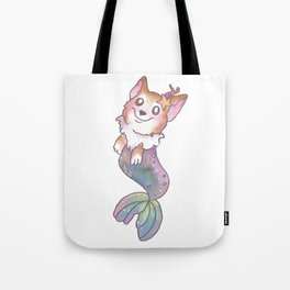 Corgi Mermaid Tote Bag