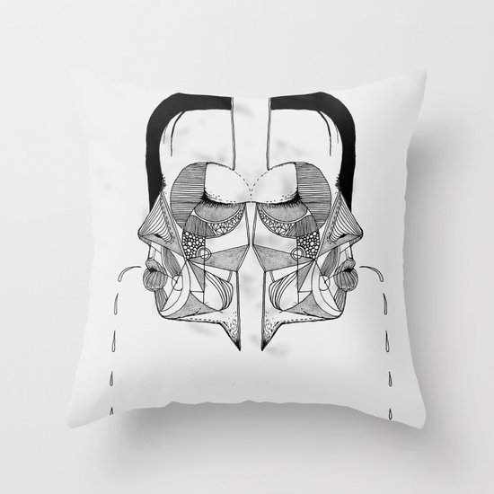 'Face Study I' Throw Pillow