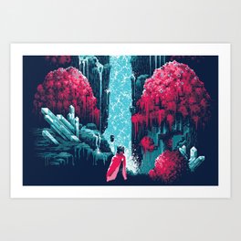 Crystal Falls Art Print