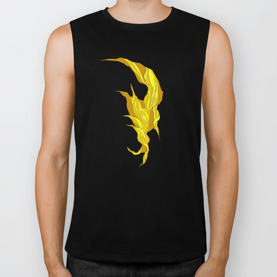 Abstract island Biker Tank