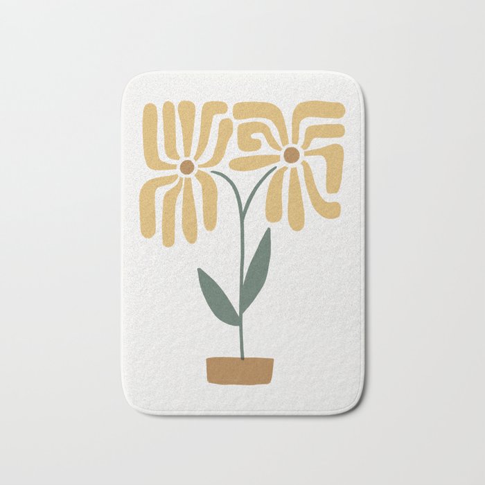 Yellow Daisies Bath Mat