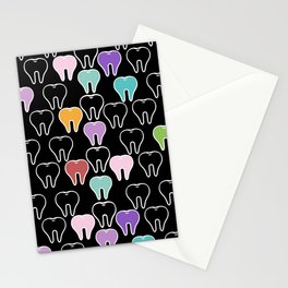 Colorful Teeth Pattern Stationery Card