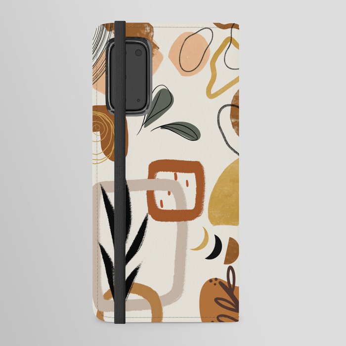 Bohemian Abstract - Earthy Palette Android Wallet Case