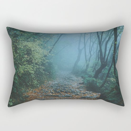 woods path Rectangular Pillow