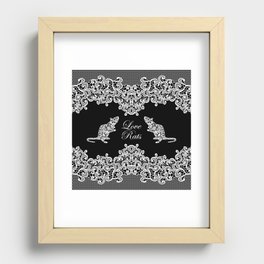 Lace rats Recessed Framed Print