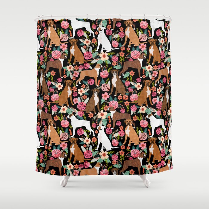 Boxer Fl Dog Breed Gifts For Pet Fls Boxers Boxer Fl Dog Breed Gifts For Pet Fls Boxers Must Haves Shower Curtain