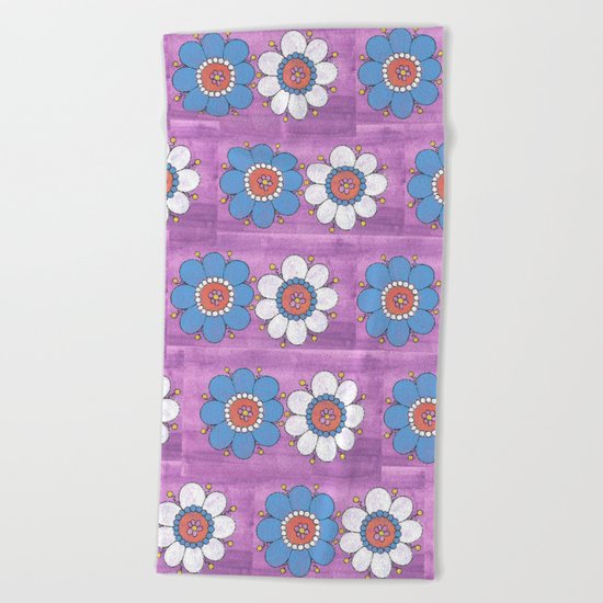 Flowers Beach Towel