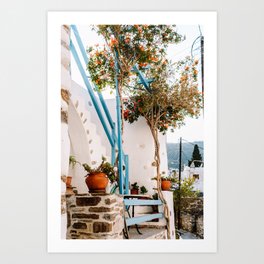 Vibrant Town on Naxos, Greece | Vibrant Travel Photography Art Print