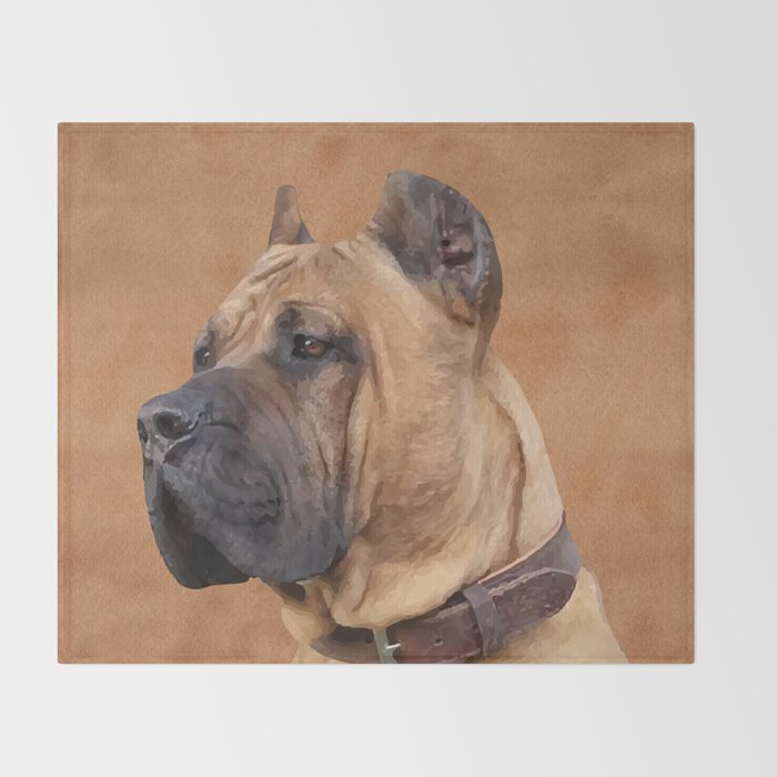 Perro De Presa Canario Throw Blanket By K9printart Society6