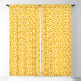 Yellow Sea Waves Blackout Curtain