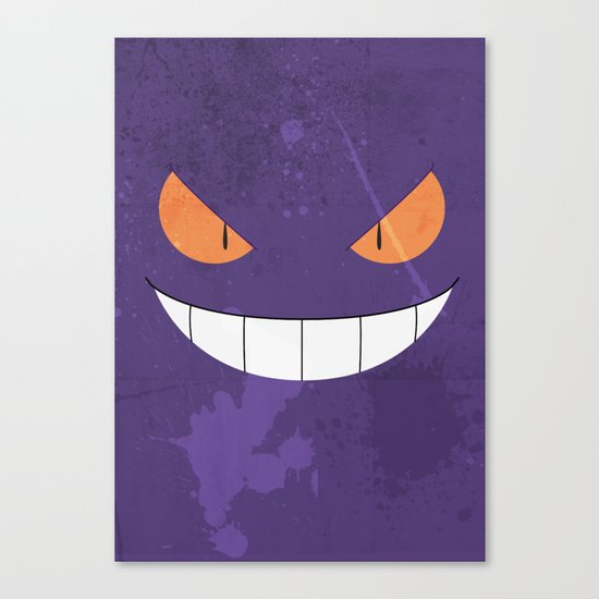 Minimalist Gengar Canvas Print